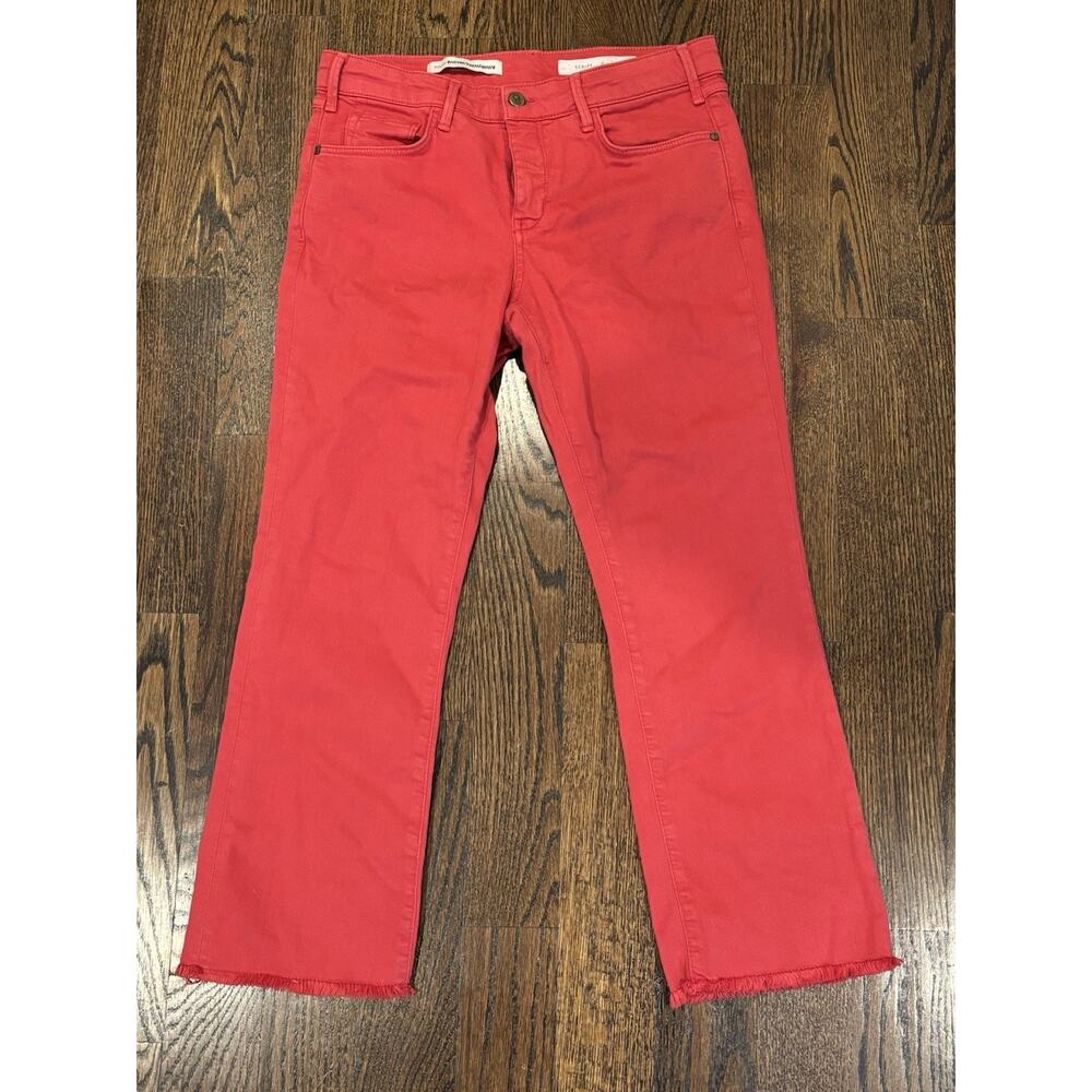 pilcro and the letterpress Red Raw Edge Jeans, 29